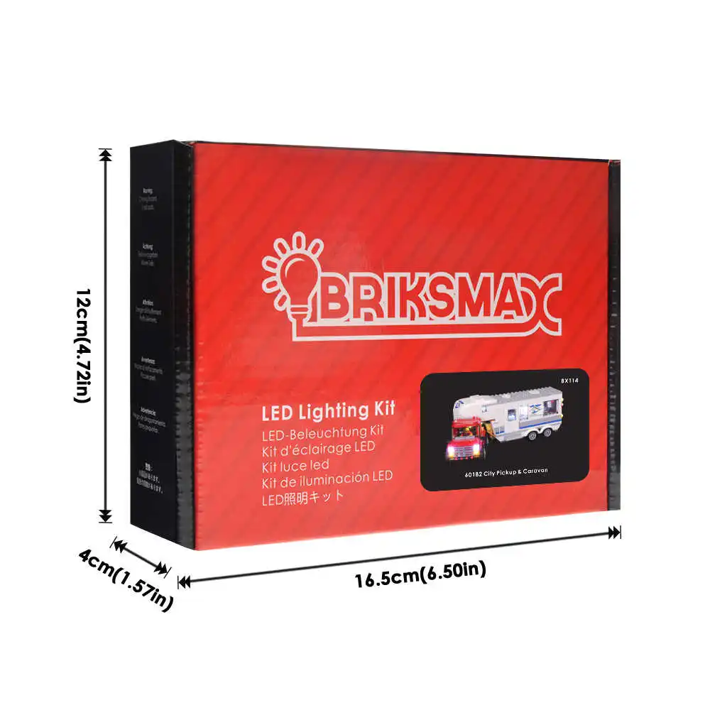 Briksmax Light Set BriksMax светодиодный светильник для городской серии пикап и Караван строительные блоки совместимы с 60182(не включая модель - Цвет: Briksmax Light Set
