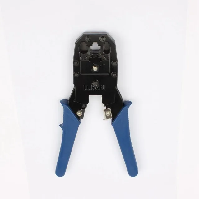 crimping pliers LUBAN сетевой тестер кабеля Ethernet RJ45 комплект RJ45 обжимной инструмент Пробивной RJ11 Cat5 Cat6 детектор провода 8P8C RJ45 - Цвет: crimping pliers
