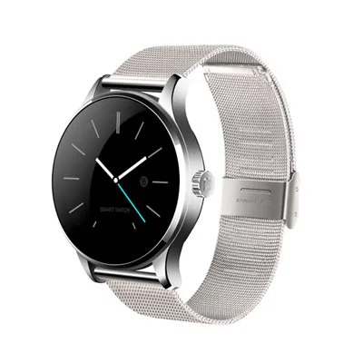 silver steel strap Bluetooth Смарт-часы K88H 2.5D HD ips экран фитнес-трекер монитор сердечного ритма IP54 водонепроницаемые Смарт-часы для Android IOS - Цвет: silver steel strap
