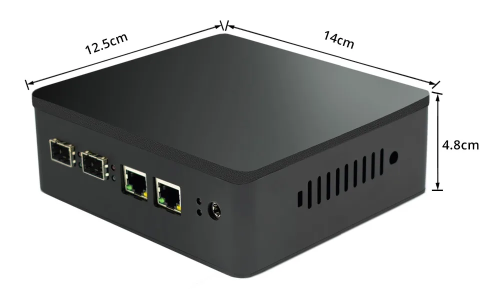 Verkaufen Celeron J1900 2 * Optische Faser Port Mini Pc Computer Windows 7 Quad Core Micro Computer Linux VGA Nettop Fiber Gigabit Ethernet