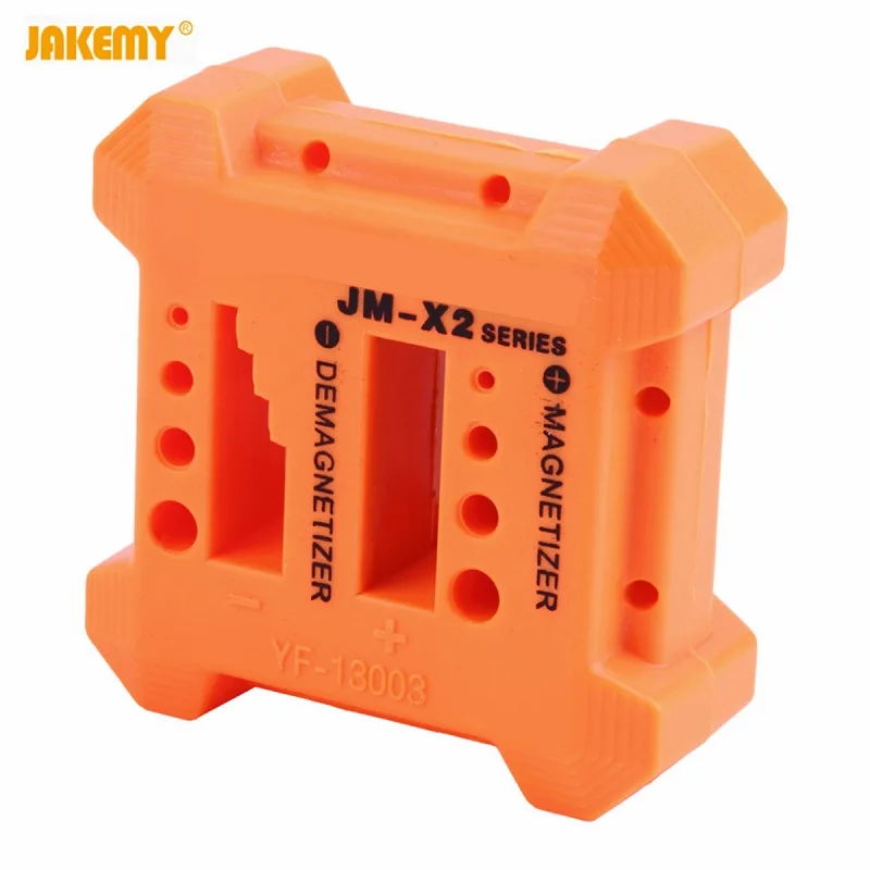 JAKEMY JM-X2 намагничиватель инструмент для размагничивания оранжевый абс пластик отвертка Магнитная палочка ручные Инструменты Отвертки Магнитный редуктор