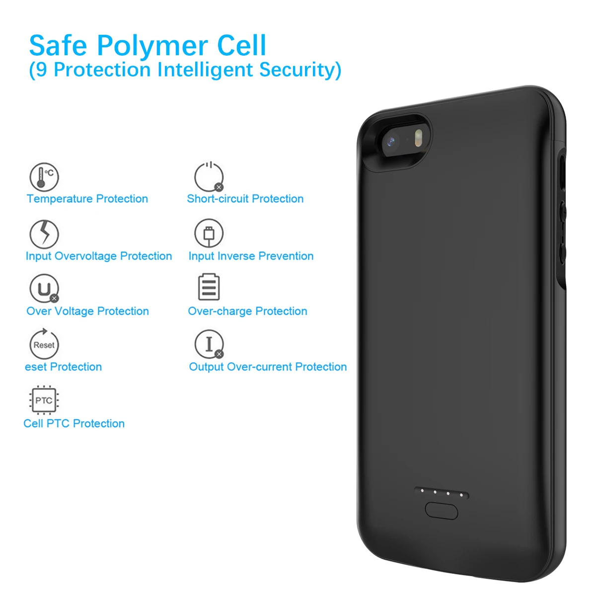 Зарядный чехол CASEWIN для iPhone SE 5SE 5 4000 мАч внешний аккумулятор 6 7 8 X с аккумулятором |