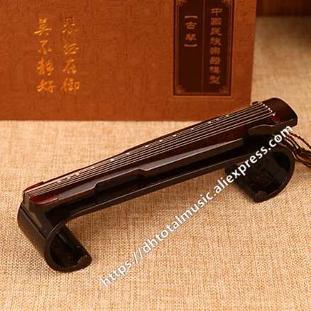 Миниатюрная модель Guqin, Реплика, чехол Mini G, мини музыкальный инструмент, украшения, коллекции, китайские традиционные подарки