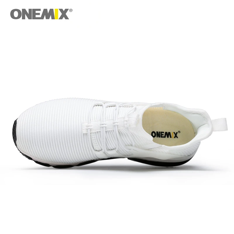 Onemix мужская обувь для бега супер светильник кроссовки женщин дышащие спортивные
