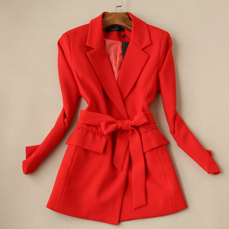 Женский брючный костюм офисный из двух предметов блейзер и прямые брюки