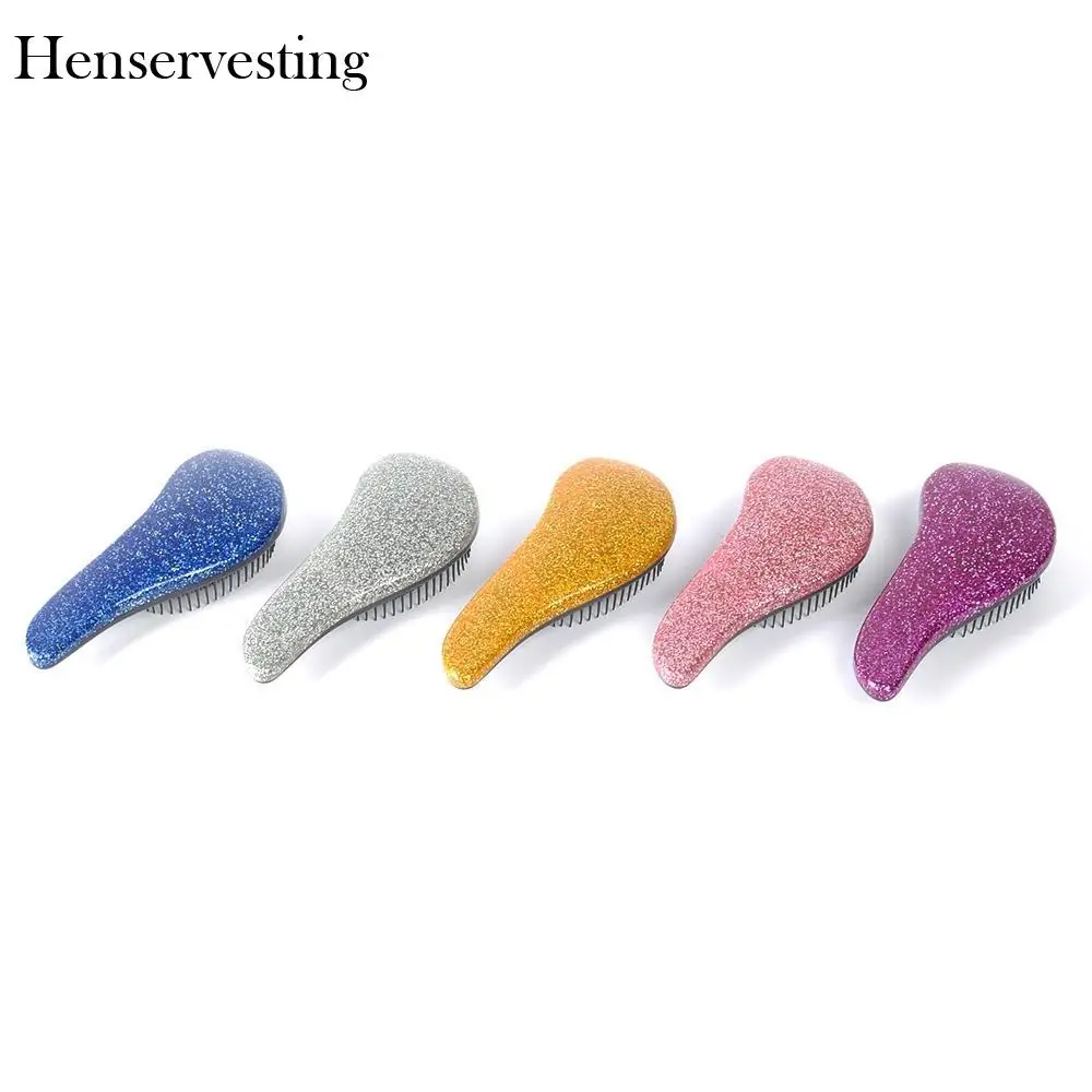 5 цветов расческа для волос блестящая ручка спутывание распутывание инструмент