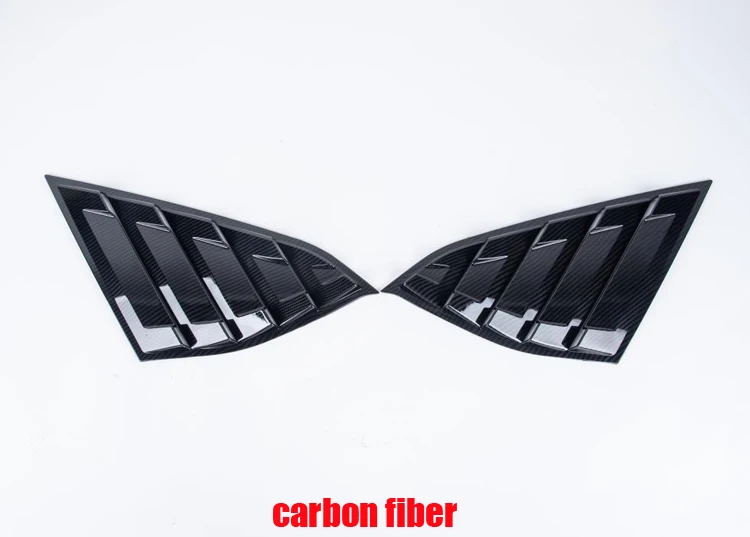 carbon fiber Для Honda Accord 10th углеродное волокно ABS задняя оконная ручка треугольник крышка чаши аксессуары для стайлинга автомобиля 2шт C1086 - Цвет: carbon fiber