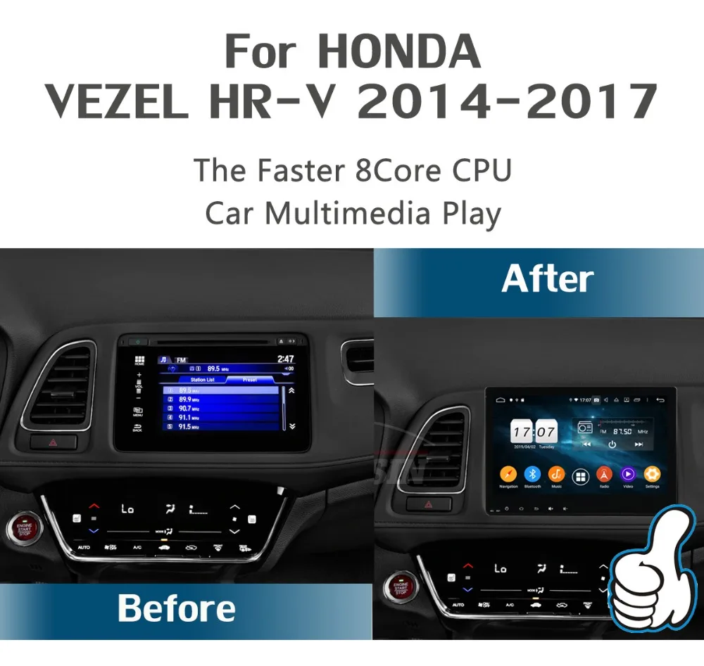 10," ips 8 Core 4G+ 64G Android 9,0 автомобильный dvd-плеер для Honda Vezel HR-V HRV XR-V gps Радио Parrot BT