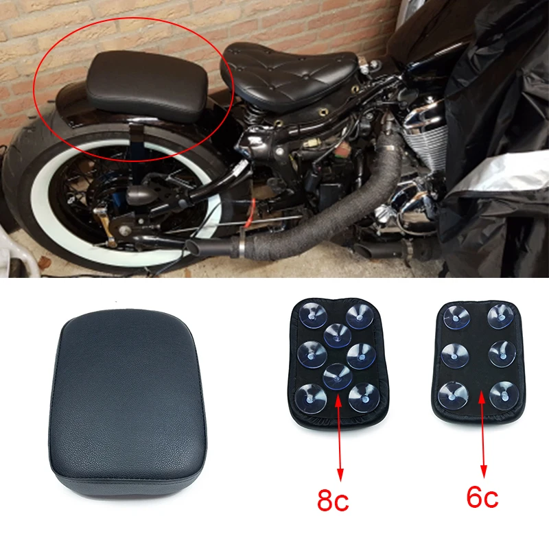 Для Harley/Dyna/Sportster/Softail Touring Мотоциклетная задняя Пассажирская подушка на заднем сиденье с присосками