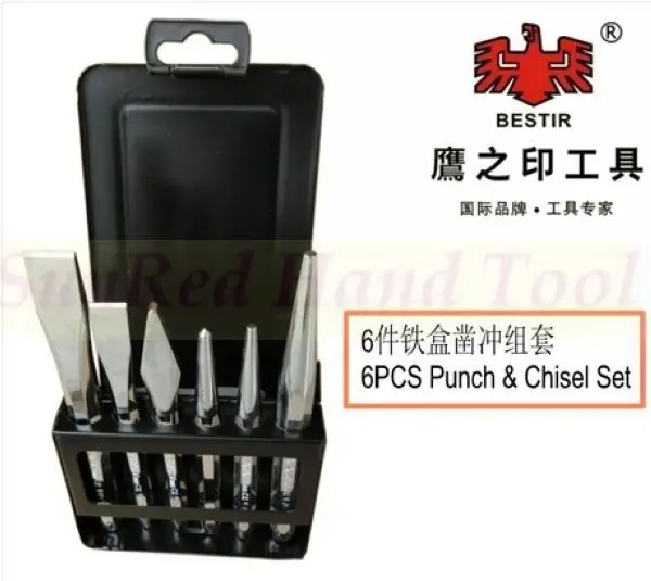 Встряхнуться Тайвань лучшее качество 6 шт. удар зубило набор инструментов из