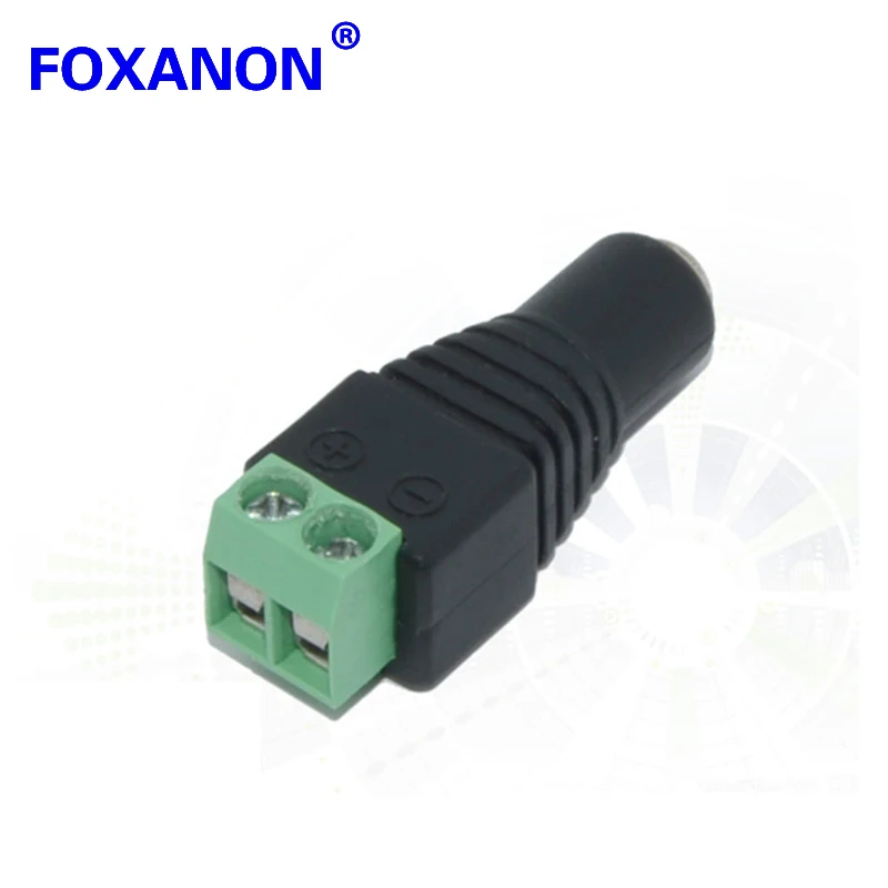 Разъем питания постоянного тока Foxanon для светодиодной ленты 5050 3528 5730 5630 и лампы G4