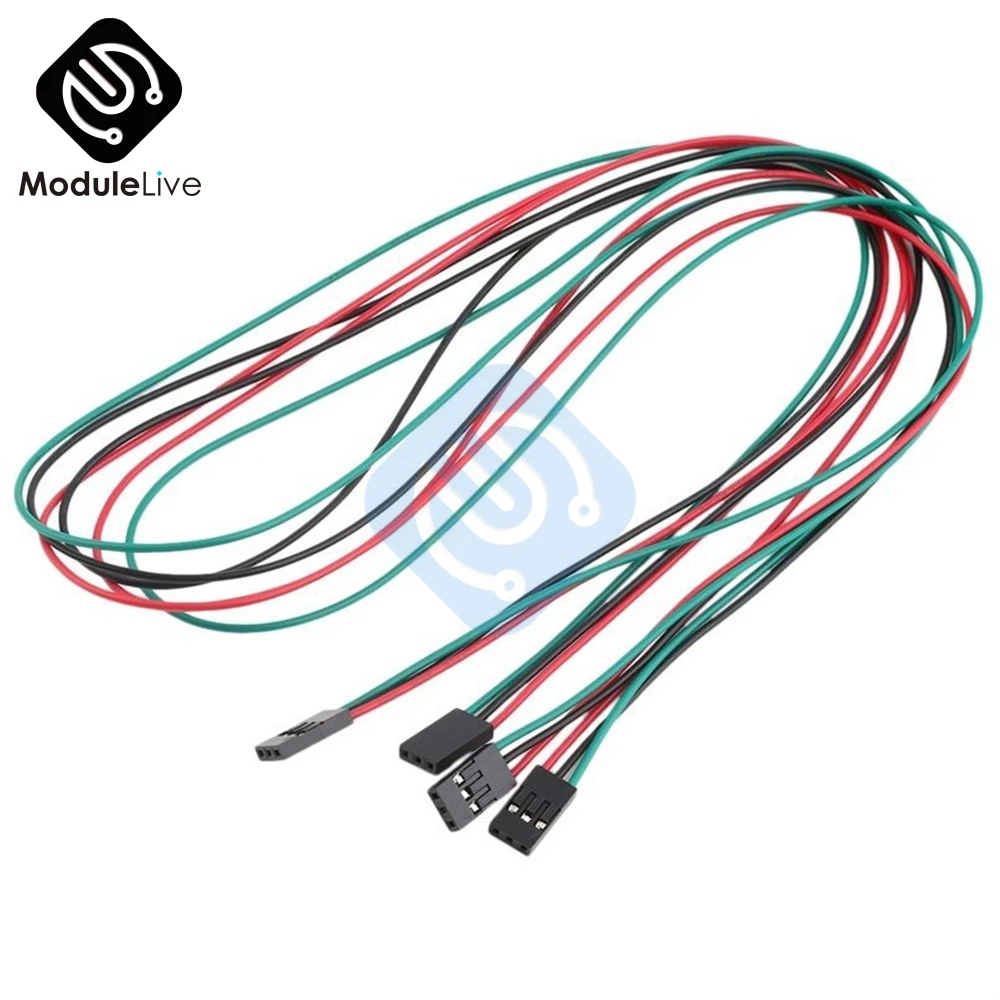 5PCS 0.7M 70cm 3Pin Cable Set Female to Jumper Wire For Arduino 3D Printer Reprap | Инструменты