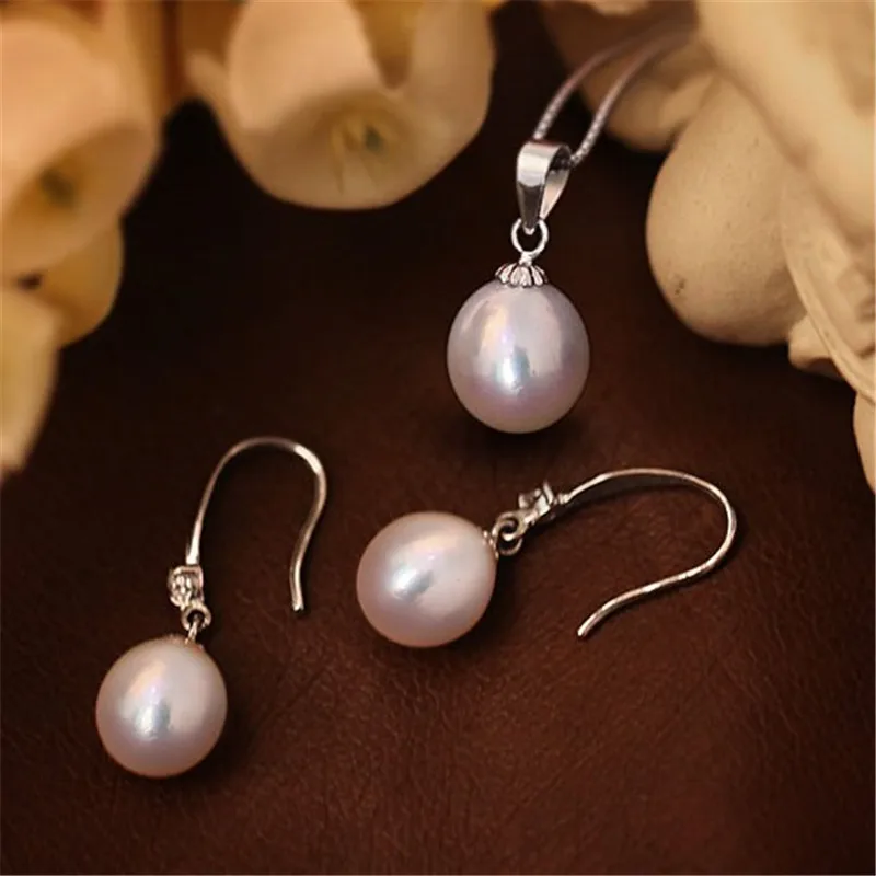 Комплект из колье и серёг серебра 925 пробы|earring pendant|jewelry setsdrop jewelry sets |