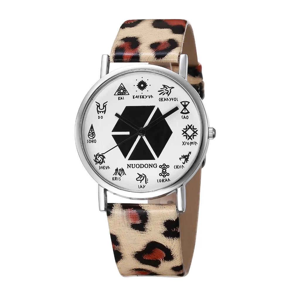 Часы наручные мужские/женские кварцевые аналоговые с искусственной кожей 2017