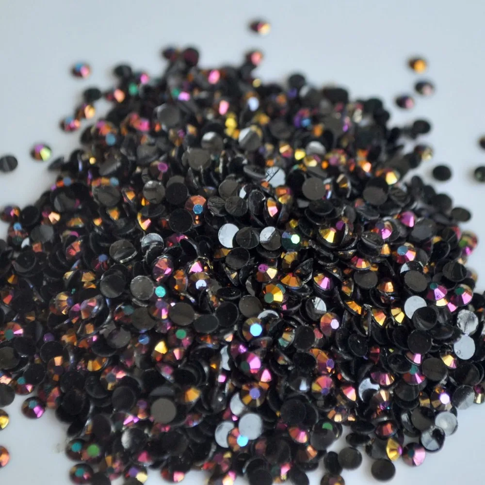 1000 шт. 3 мм новые модные блестящие желеобразные Золотые Горячие Стразы AB для