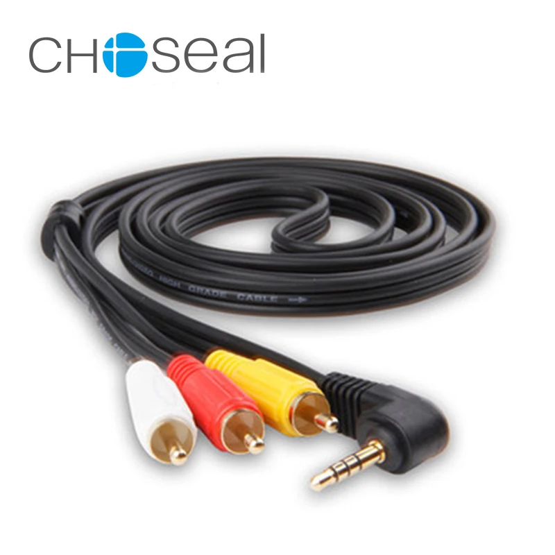 Choseal 30 юбилей QS3000 rca 3 5 мм jack 3RCA штекер Аудио Видео av кабель для ТВ коробка DVD|jack 3rca|rca