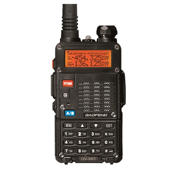 Black Baofeng UV-5RT Advanced двухстороннее радио с перезаряжаемой 1800MAh литий-ионной батареей UHF VHF трансивер UV5R радио Comunicador - Цвет: Black