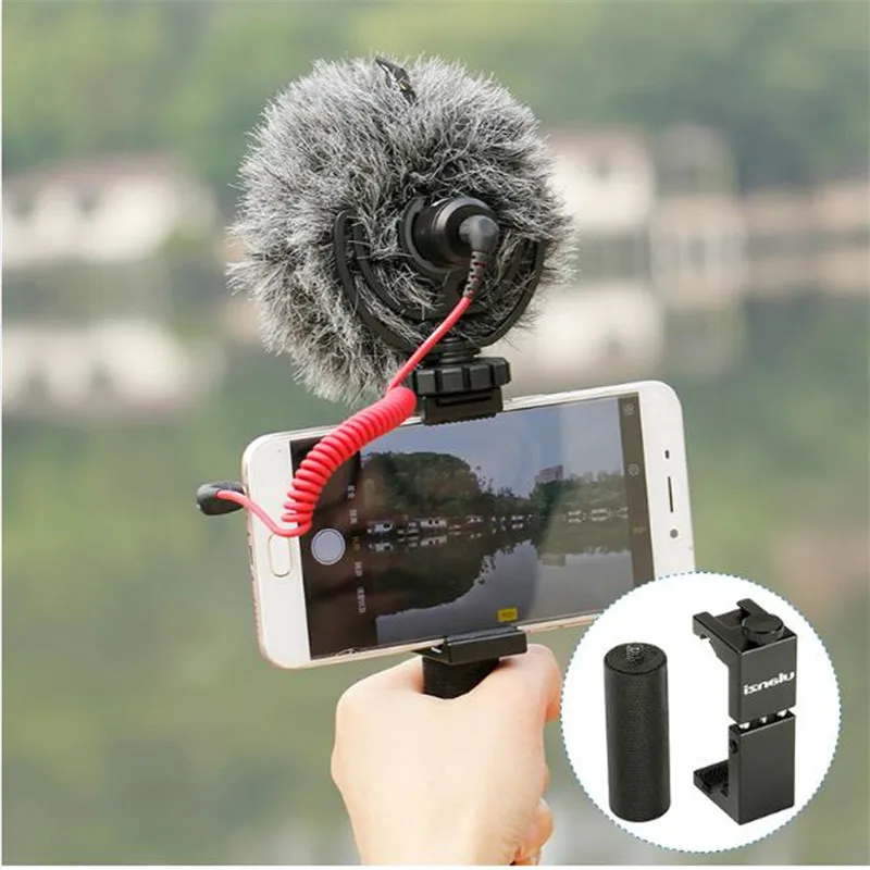 Ulanzi смартфон видео Rig ручка металлический штатив крепление адаптер для iPhone