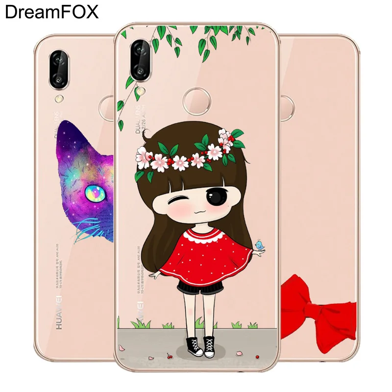 DREAMFOX L005 астронавт животное собака кошка Мягкий ТПУ силиконовый чехол для huawei Honor