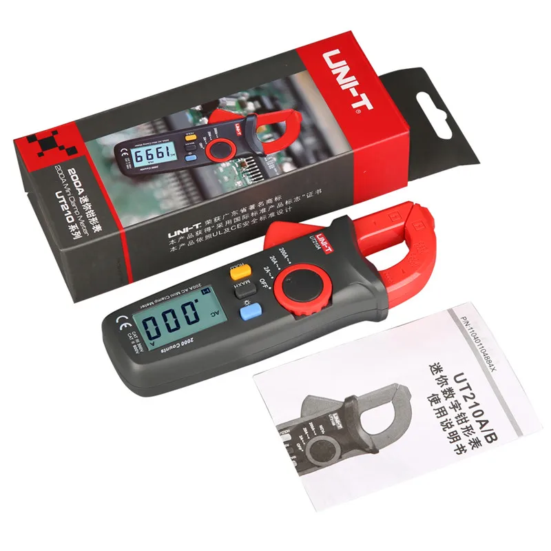 

UNI-T UT210A AC Current Measurement Auto Range Clamp Meters UT210A True RMS Meter With LCD backlight, data hold