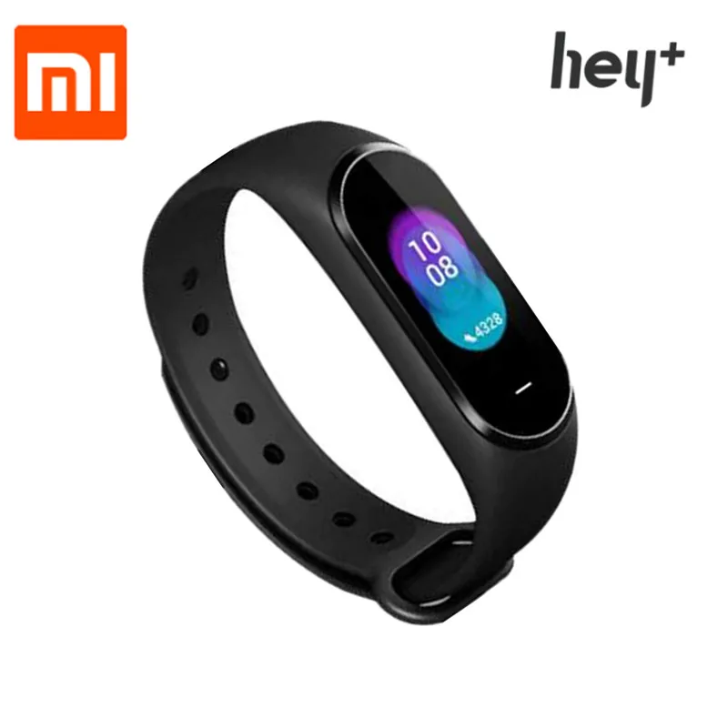 Original Xiaomi Hey Plus Smartband 0.95 Inch AMOLED Color Screen Builtin Multifunction NFC Heart Rate Monitor Hey+ Band | Электроника