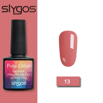 13 SLYGOS Гель-лак набор УФ Vernis полуперманентный праймер верхнее покрытие 10 мл полигель лак для ногтей маникюрный гель лак для ногтей - Цвет: 13