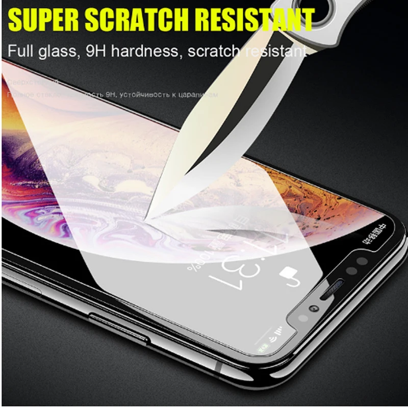 SRLEEKING закаленное стекло для iPhone XS Max XR X 5c 5S 6s 4 4S жесткая Защитная пленка экрана 6 7 8