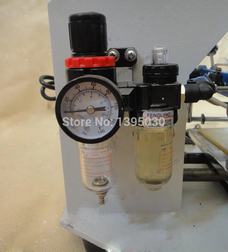 1 Set Pneumatic hot foil stamping stamper printer leather debossing machine 90*80mm 110V/220V 90-3 | Инструменты