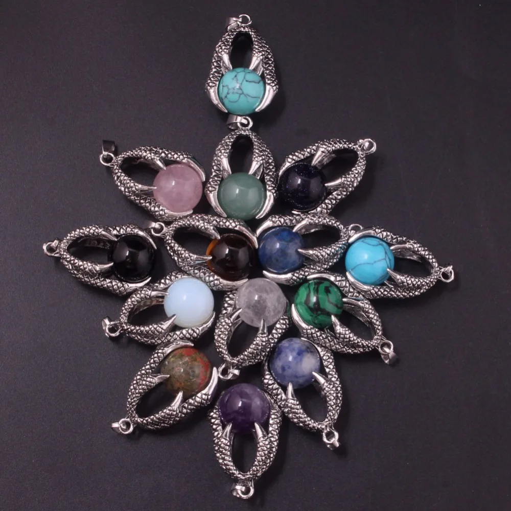 6 шт. Разноцветные Подвески в виде когтей дракона для мужчин | Украшения и