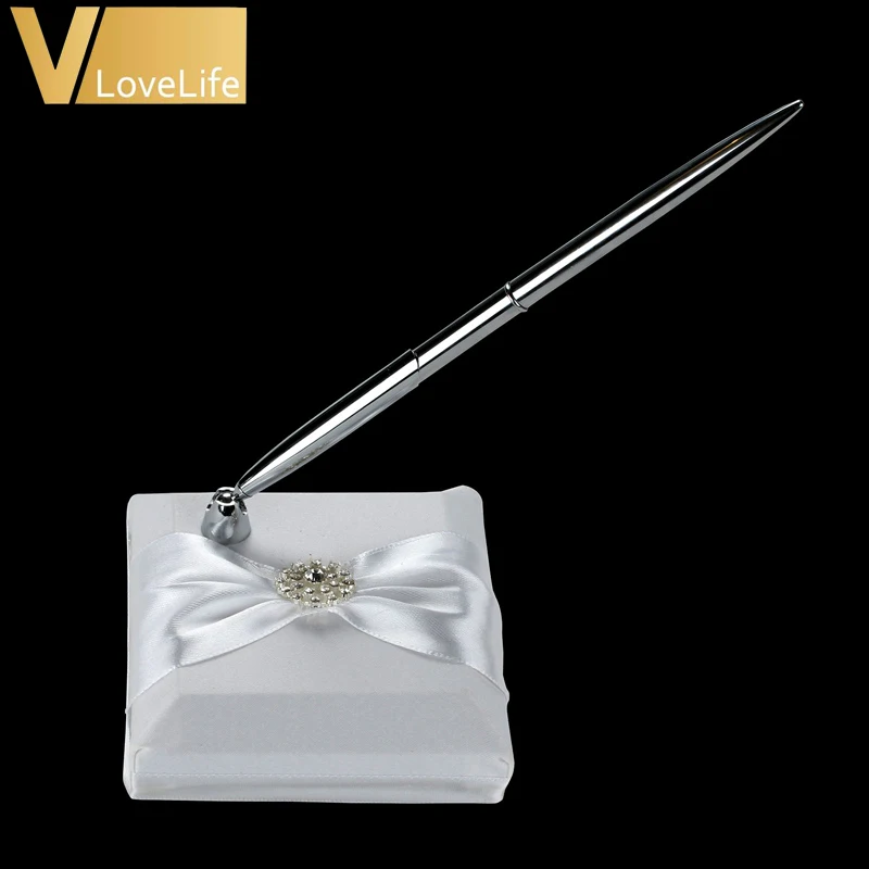 Набор ручек для свадьбы с лентами стразы пряжка ручка держатель свадебных