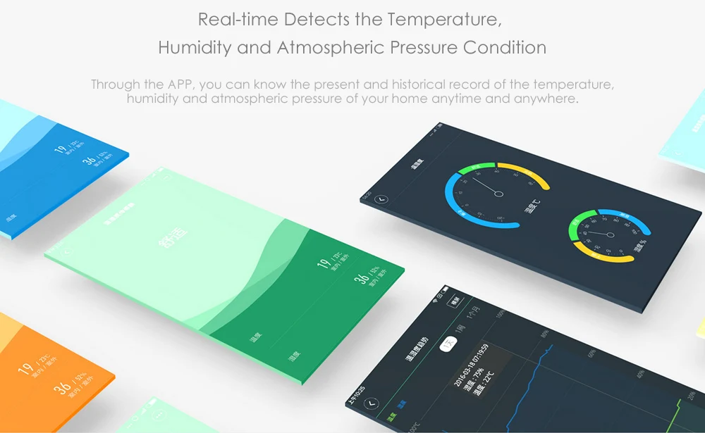 Aqara WSDCGQ11LM датчик температуры и влажности устройство «умный дом» термометр в реальном времени и в истории записей
