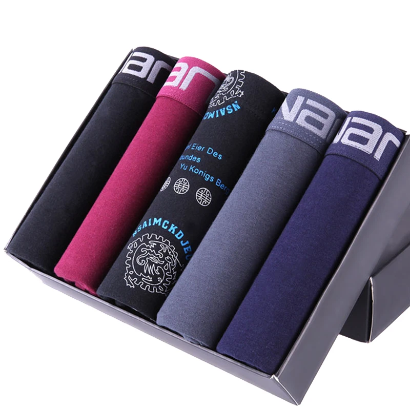 2017 г. пикантные большой Размеры Мужское нижнее белье шорты боксеры мягкий