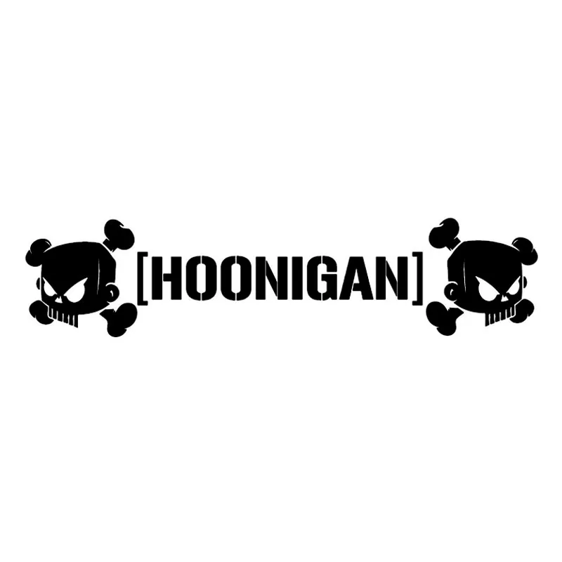 QYPF 18,4 см* 3,9 см Hoonigan модная наклейка на автомобиль винила украшения S9-2062