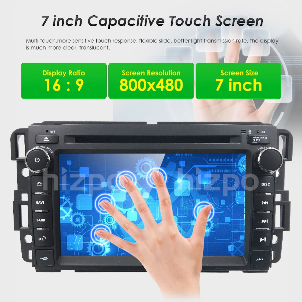 2 Din автомобильный стерео dvd-плеер gps для GMC Yukon Acadia Chevy Chevrolet 2008-2013 Silverado 1500 2012 Sierra 2011 SWC RDS DVBT DAB