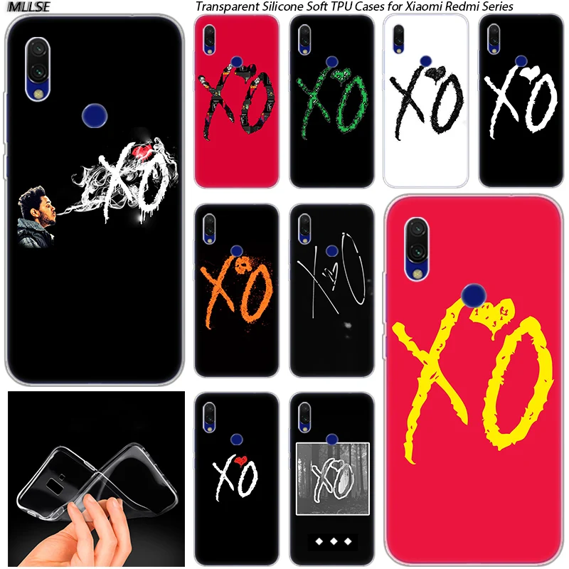 Hot The Weeknd XO logo Soft Silicone Case for Xiaomi Redmi K20 7 7A 5 5Plus 6 6A S2 Note 8 Pro Fashion Cover | Мобильные телефоны и