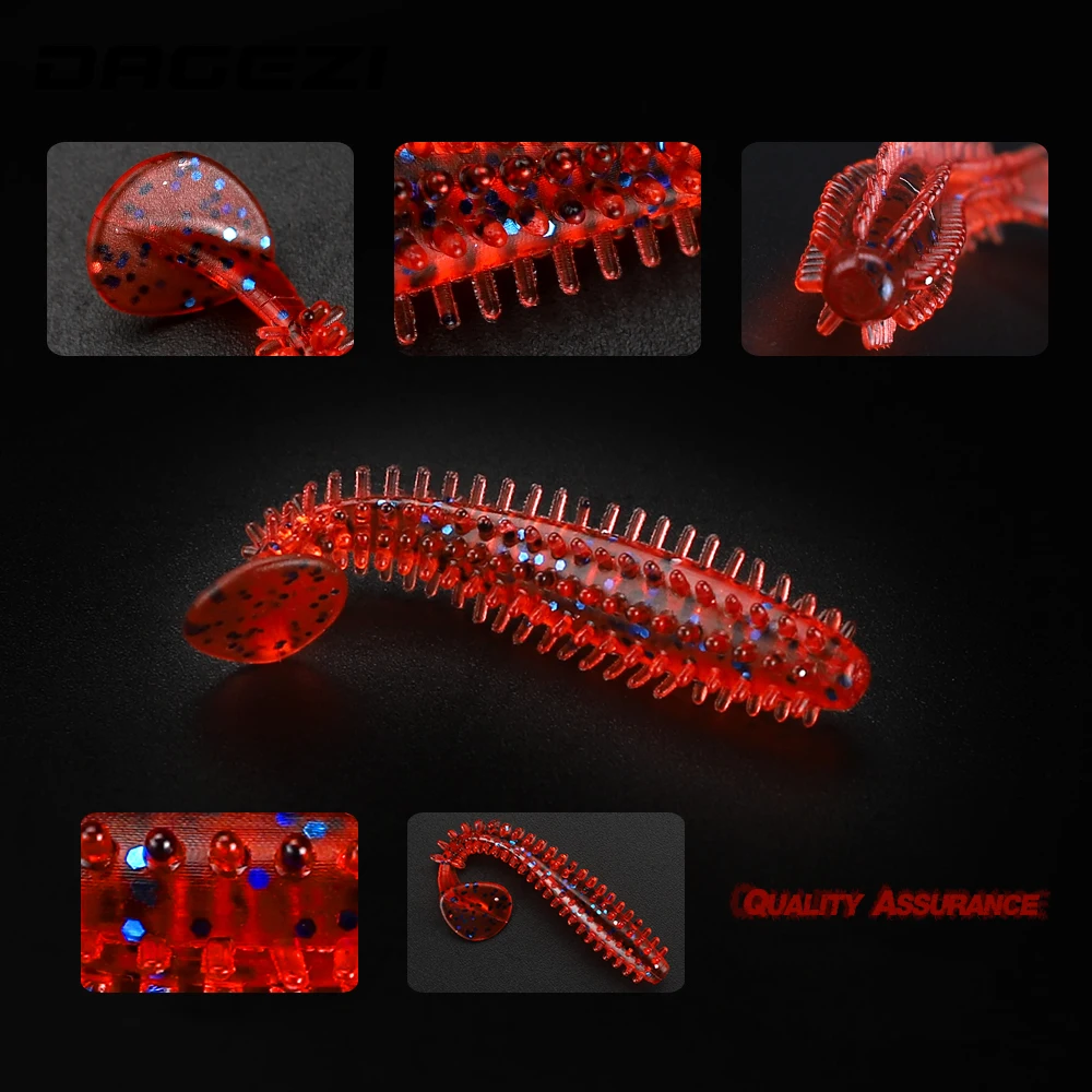 DAGEZI 5 шт./лот Мягкая приманка Swimbaits T tail мягкая рыболовная Jig Head 6 8 см/1 г