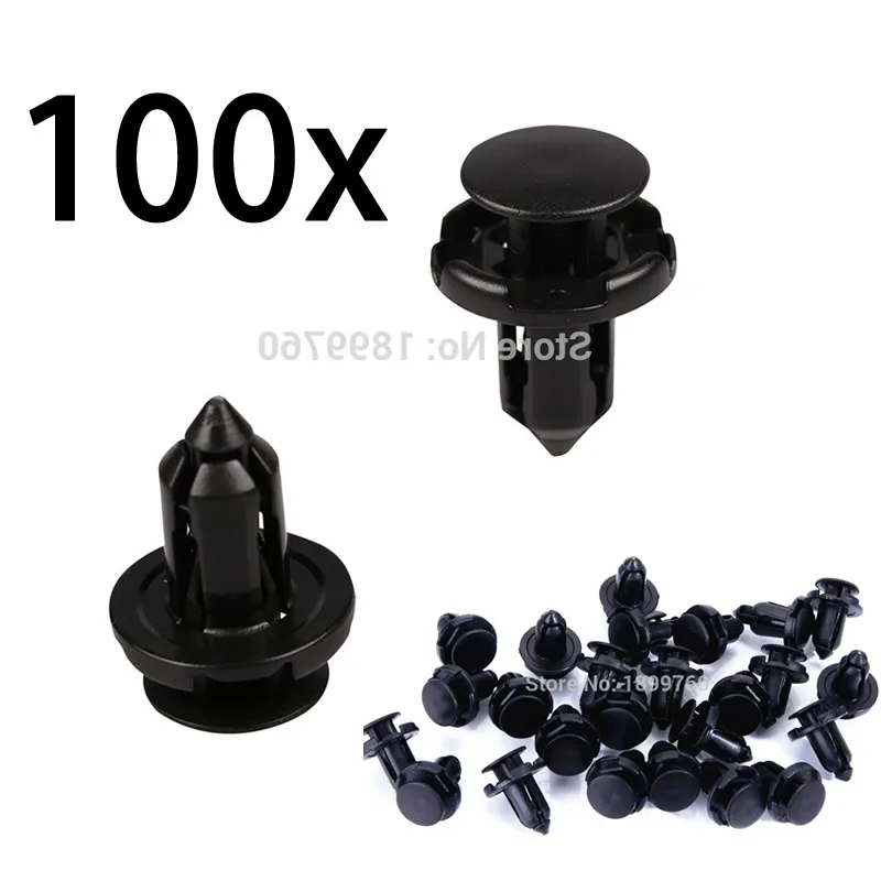 100 для Mitsubishi Eclipse Ek Endeavor Airtrek Asx Attrage нейлоновый фиксатор заклепок зажимы