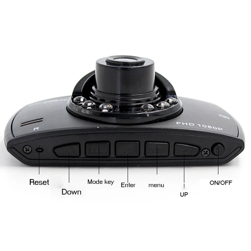2 дюймов 1080p HD Автомобильный DVR камера 120 градусов широкий угол приборной панели