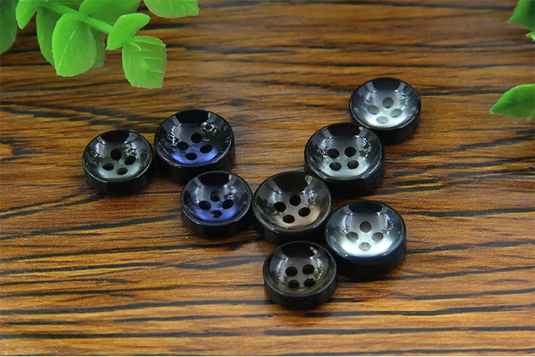 10pcs/lot Resin button sapphire brown four-eye bowl-shaped resin pearl men and women fashion shirt cardigan | Дом и сад