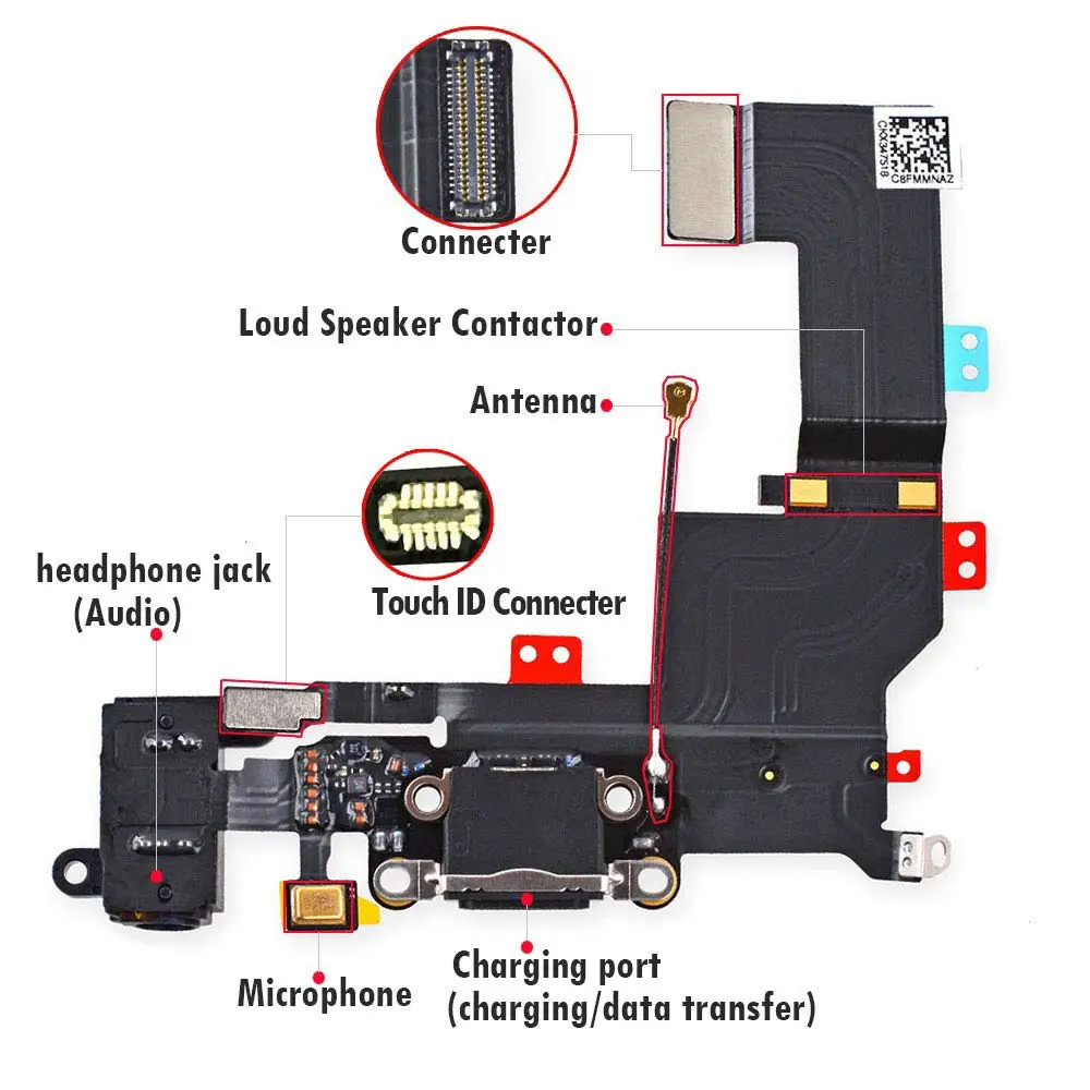 USB док станция для iPhone 5 5C гибкий разъем зарядки с usb портом микрофон аудио антенна