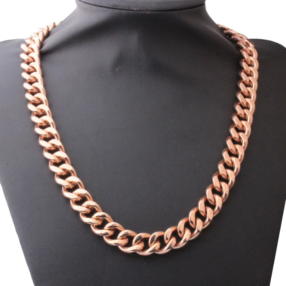 

Fashion Gold/Silver/Black Color Width 12mm/15mm Length 8"-40" Stainless Steel Chain Men Necklace Jewelry Gift
