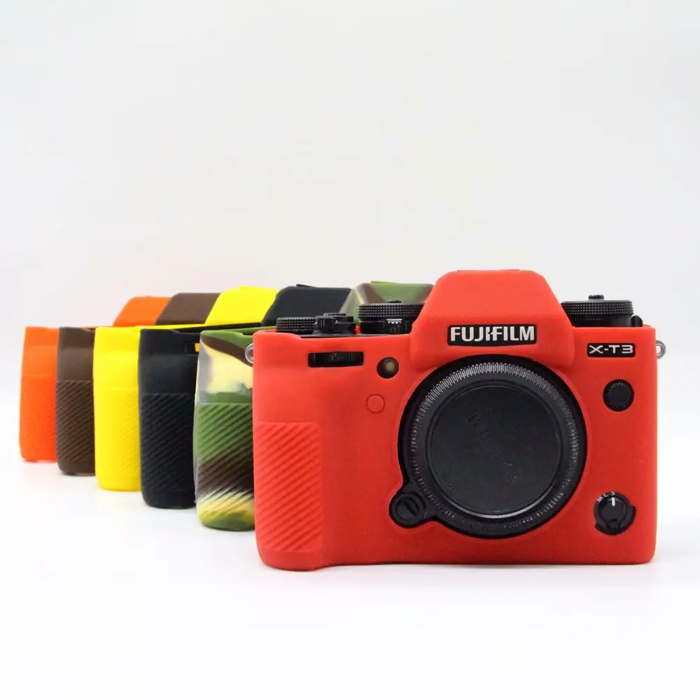 Мягкая силиконовая Резина Кожа брони чехол для камеры защитный FujiFilm Fuji XT3 XT-3