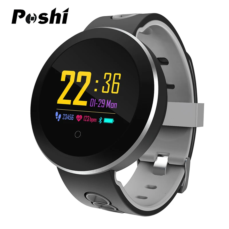 Круглые водонепроницаемые Смарт часы для мужчин и женщин пульсометр фитнес