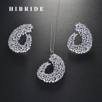 hibride fashion brilliant cubic zircon small jewelry set for women bridal wedding accessories design wholesale n 714
