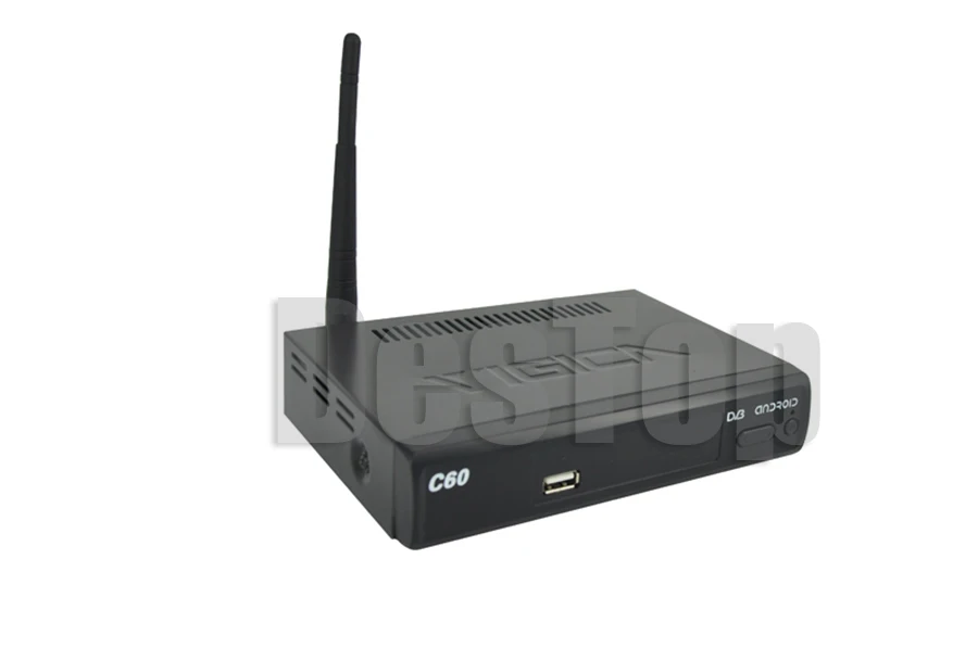 1 шт. C60S Android 4 Full HD TV BOX + DVB-S2 DHL Бесплатная доставка | Электроника