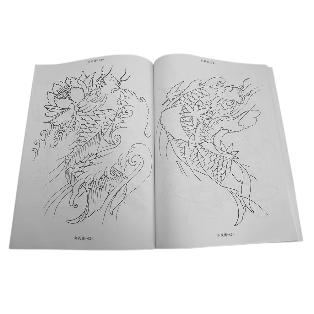 Книга для занятий татуировками Китай стиль книга татуировок татуажем Acessorios Полупостоянный каличи Makyaj Malzemeleri для художника