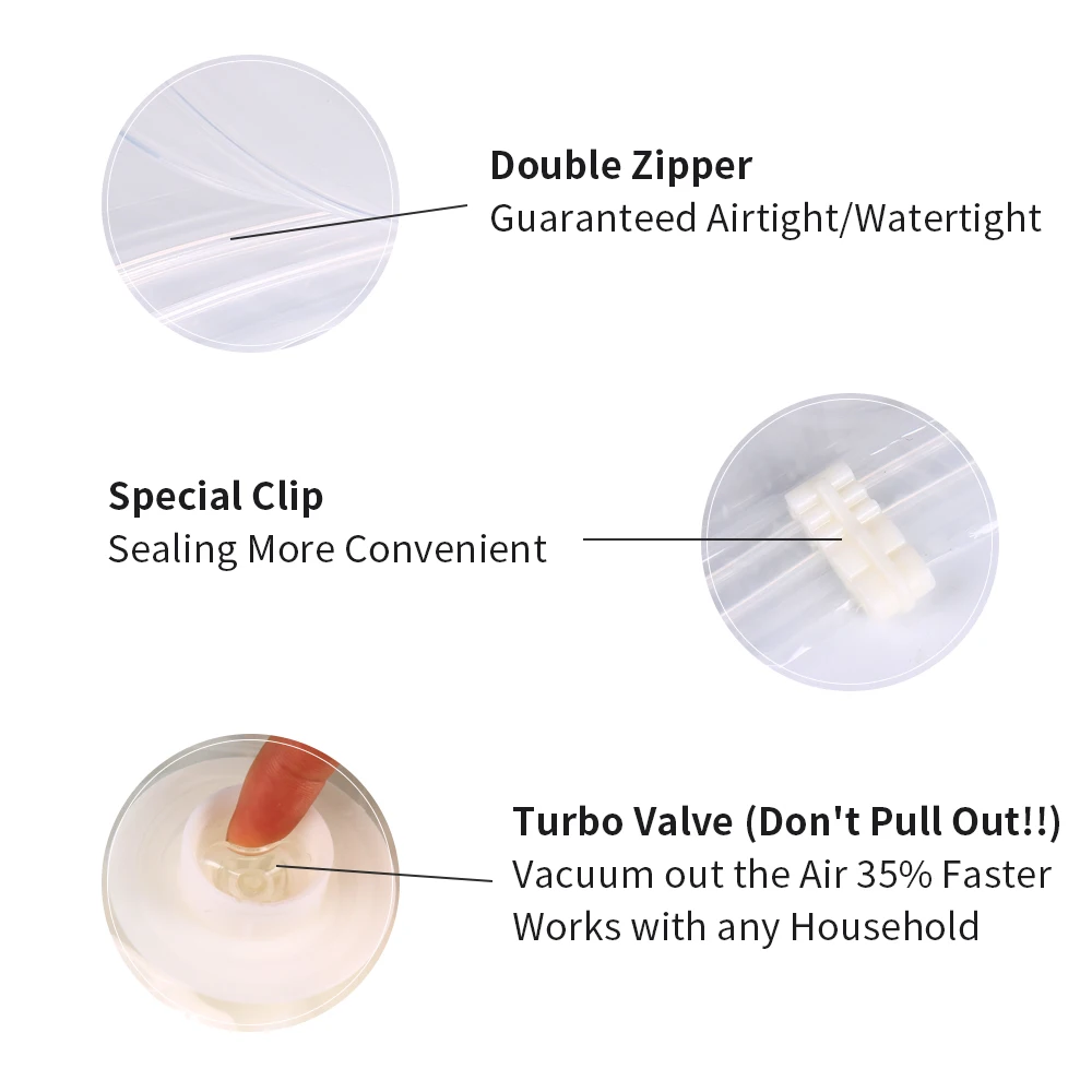 8 шт. + 1 ручная вакуумная сумка для хранения большая компактная кубиков