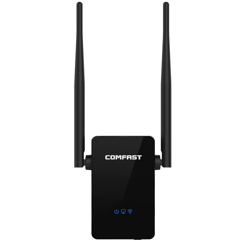 COMFAST WiFi ретранслятор 802.11N/B/G сетевой диапазон экспандер 300 м с двумя 5dBi внешними