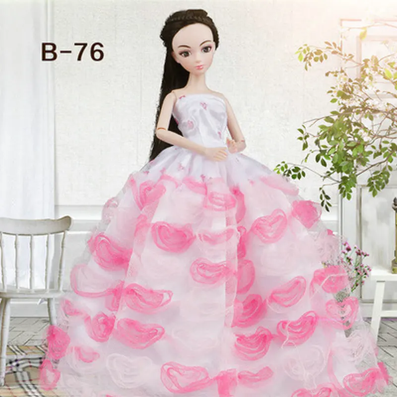 

Toy Doll Clothes Wedding Dress Girl Clothing for 30CM Dolls Bjd 1/6 Clothes for Dolls Accessories