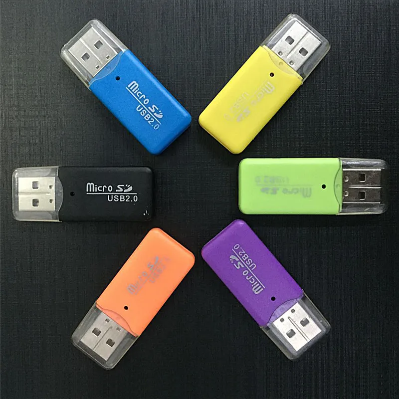 Мини USB SD/MMC кардридер памяти 480 Мбит/с для компьютера ноутбука карта | Компьютеры и